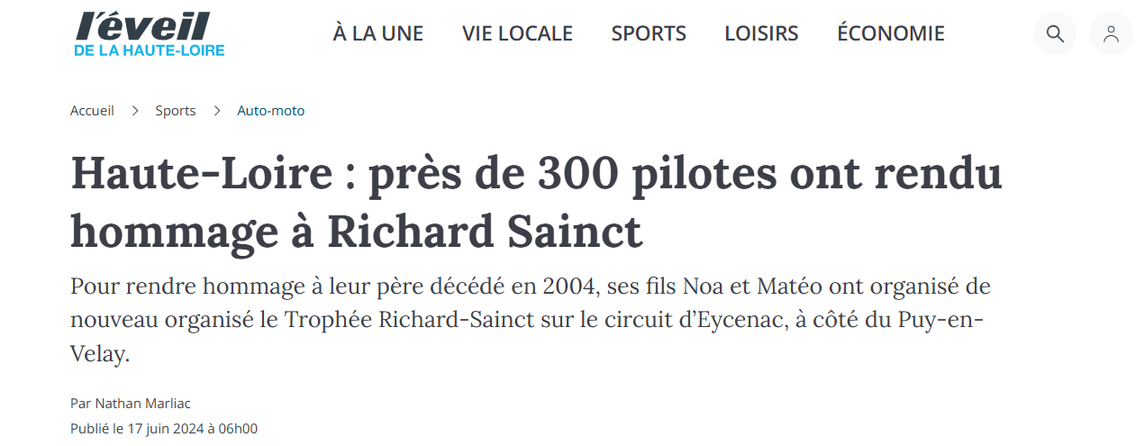 Une belle édition 2024 pour le Trophée Richard Sainct